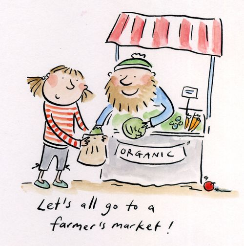 Let's all go to a farmer's market.