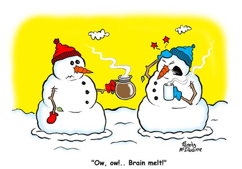 'Ow, ow!.. Brain melt!'