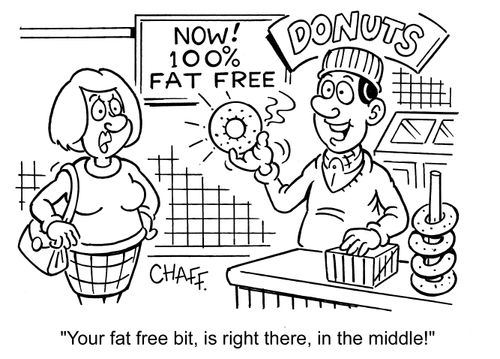 'Your fat free bit, is right there, in the middle!'