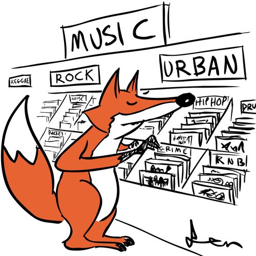 Urban fox.
