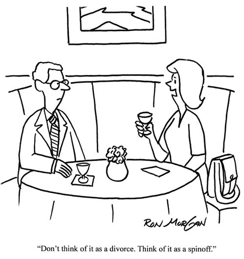 'Don't think of it as a divorce. Think of is as a spinoff.'