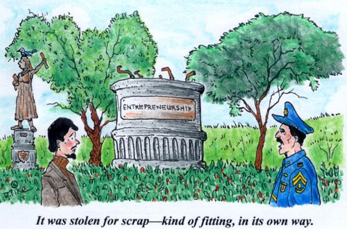 'It was stolen for scrap--kind of fitting, in it's own way.'