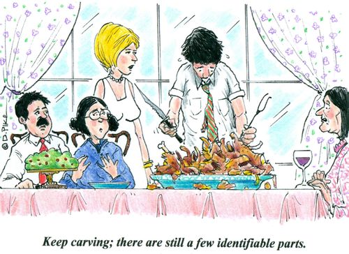 'Keep carving, there are still a few identifiable parts.'