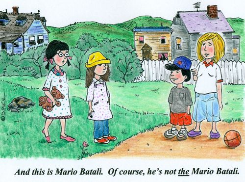 'And this is Mario Batali. Of course, he's not the Mario Batali.'