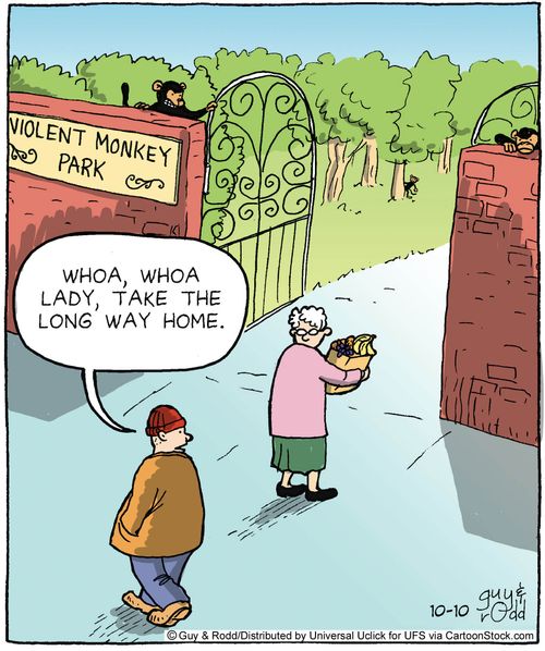 'Whoa, whoa lady take the long way home.'