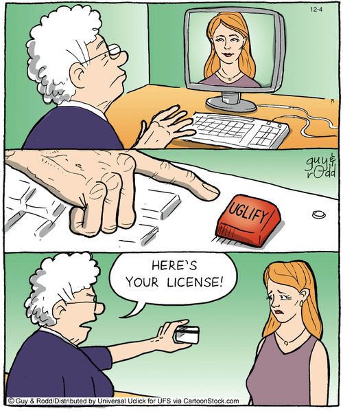 'Here's your license!'