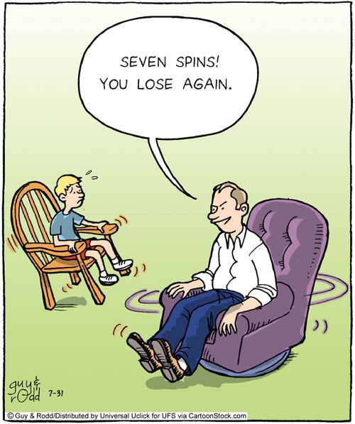 'Seven spins! You lose again.'