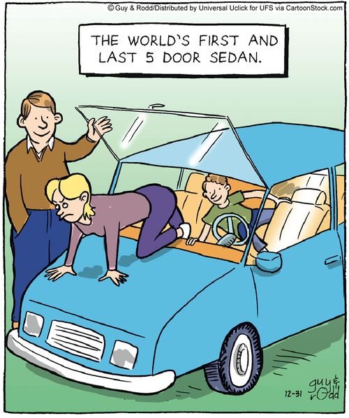 The World's First and Last 5 Door Sedan.