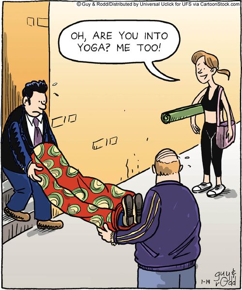 'Oh, you are into Yoga? Me too!'