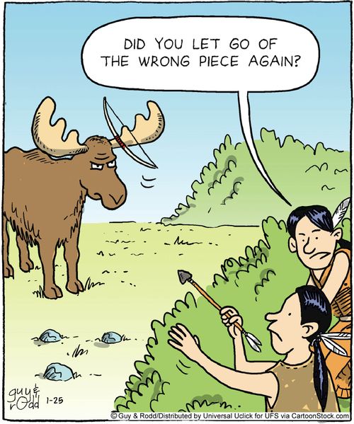 'Did you let go of the wrong piece again?'