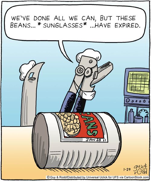 'We've done all we can, but these beans... *sunglasses* ...Have expired.'