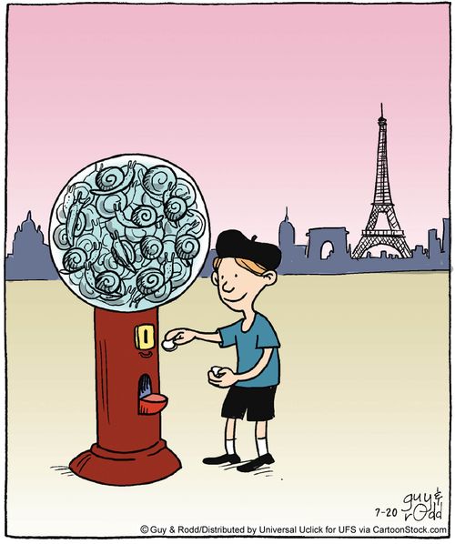 Snail Gumball Machine.