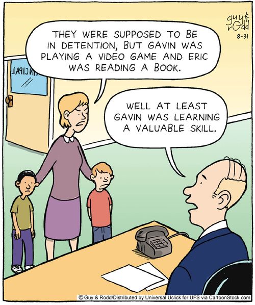 'Well at least Gavin was learning a valuable skill.'