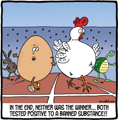 In the end, neither was the winner. . . both tested positive to a banned substance!!