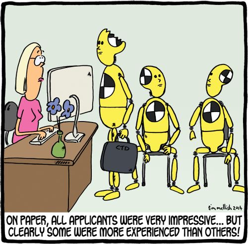 On paper, all applicants were very impressive. . . but clearly some were more experienced than others!