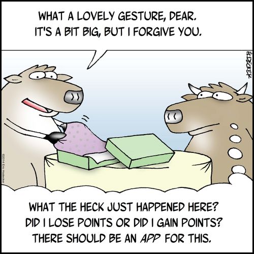 "What a lovely gesture, dear..."