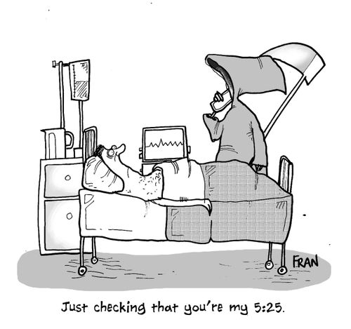 'Just checking that you're my 5:25.'