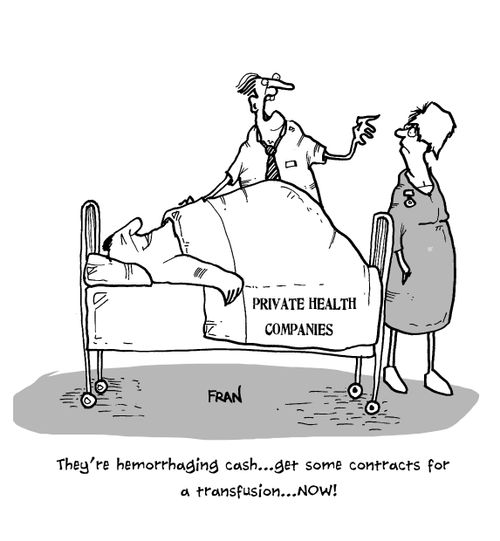 'They're hemorrhaging cash...get some contracts for a transfusion . . . Now!'