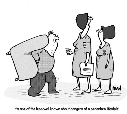 'It's one of the less well known about dangers of a sedentary lifestyle!'