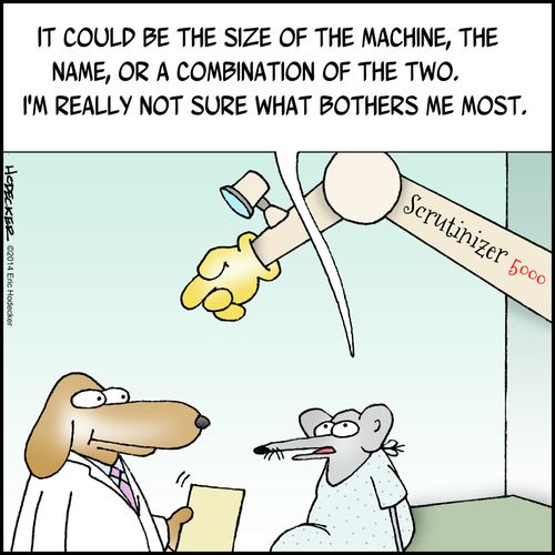 'It could be the size of the machine, the name, or a combination of the two. I'm really not sure what bothers me most.'