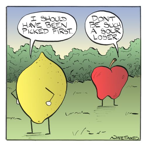 'Don't be such a sour loser.'