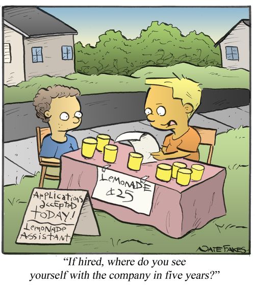 'If hired, where do you see yourself with the company in five years?'
