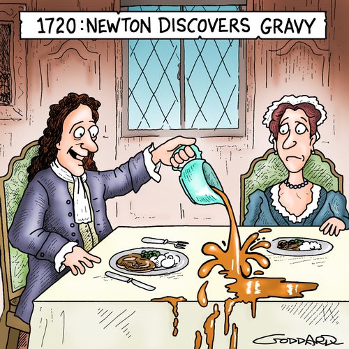 Newton discovers gravy