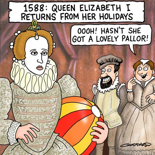 1588: Queen Elizabeth I returns from her holidays