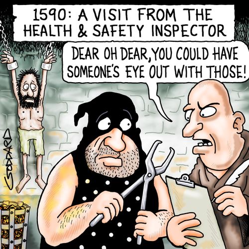 1590: A visit from the health and safety inspector.