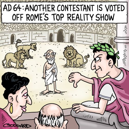 AD 64: Another contestant is voted off Rome's top reality show.
