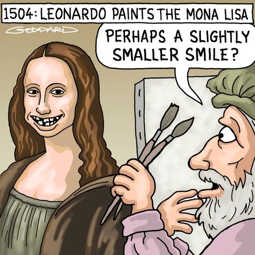 "Perhaps a slightly smaller smile?"