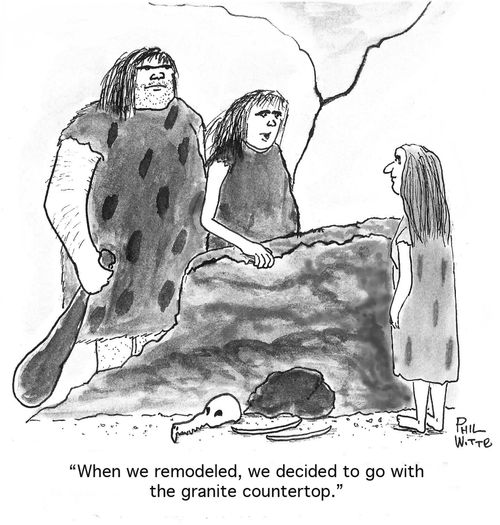 "When we remodeled, we decided to go with the granite countertop."