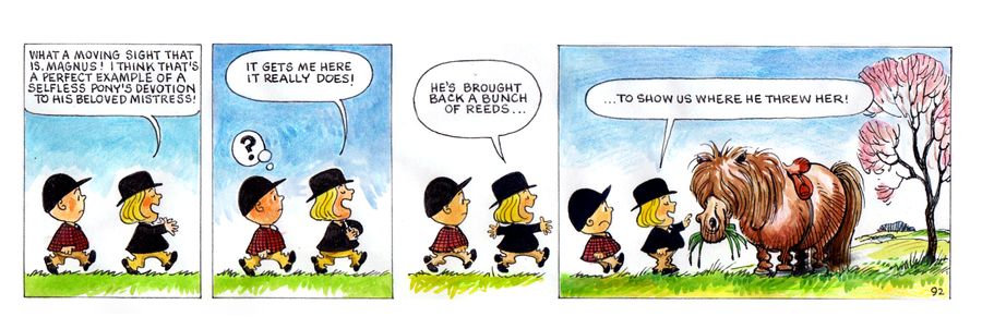 "He's brought back bunch of reeds...to show us where he threw her!"