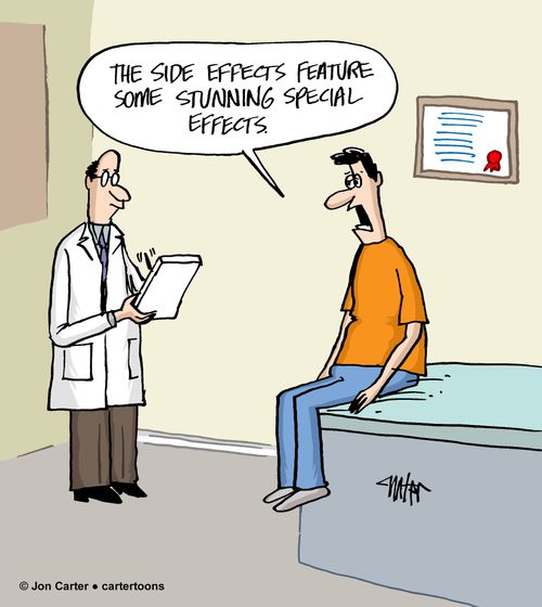 "The side effects feature some stunning special effects."