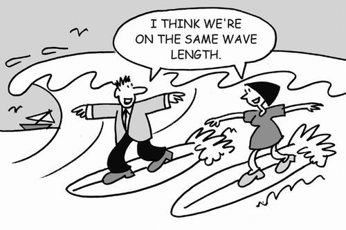 I think we're on the same wave length.