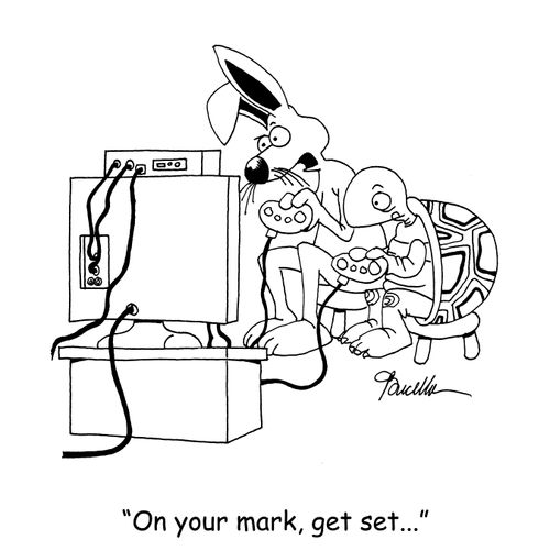 'On your mark, get set...'