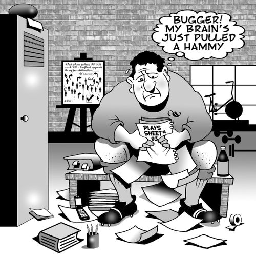 'Bugger! My brain's just pulled a hammy.'