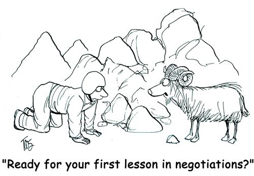 'Ready for your first lesson in negotiations?'