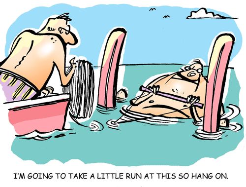 'I'm going to take a little run at this so hang on.'