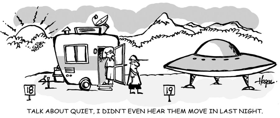 'Talk about quiet, I didn't even hear them move in last night.'