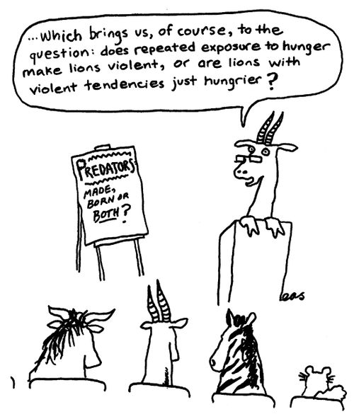 Goat lecture: 'Predators: made, born or both?'