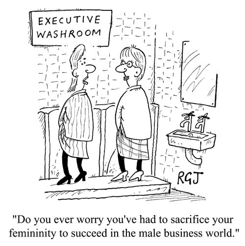 "Do you ever worry that you've had to sacrifice your femininity to succeed?"
