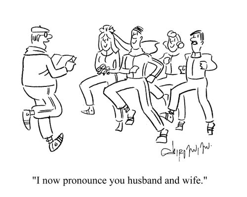 'I now pronunce you husband and wife.'
