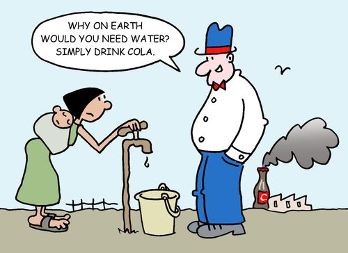 'Why on earth would you need water  Simply drink cola.'