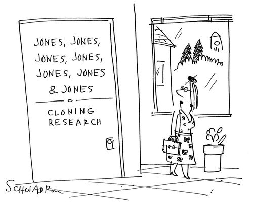 Jones,Jones,Jones,Jones,Jones,Jones,& Jones, cloning research.