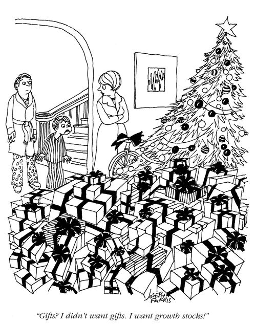 'Gifts?  I didn't want gifts.  I want growth stocks!'