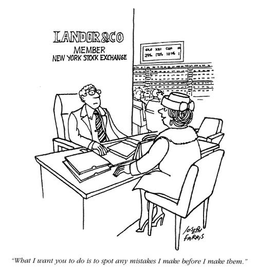 'What I want you to do is spot any mistakes before I make them.'