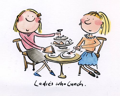 Ladies who lunch.