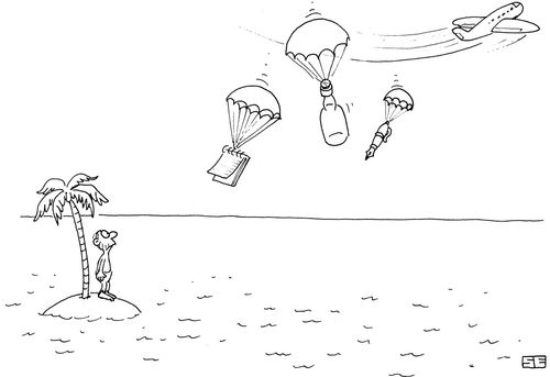 Message in a bottle Drop.