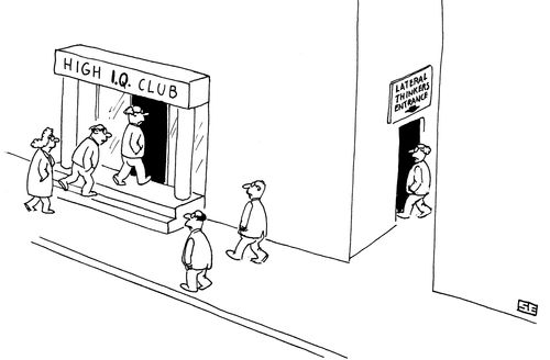High IQ Club/Lateral Thinkers Entrance.